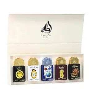 Lattafa Set Pride 5X 0.67 Oz Nebras-Art Of Wood-Art Of Universe-Ansaam Gold-Kashan Edp Unisex