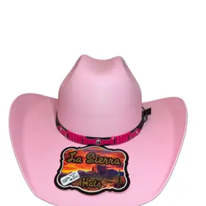 Womens Pink Western Cowboy Hat/Sombrero Rosita de Mujer/Rodeo Hat