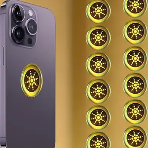 EMF Stickers Blocker Neutralize Shield Protection from Cell Phones cased and Electronic Devices WiFi 5G Tablets Laptops Computers TV Monitors (12Pcs Golden)