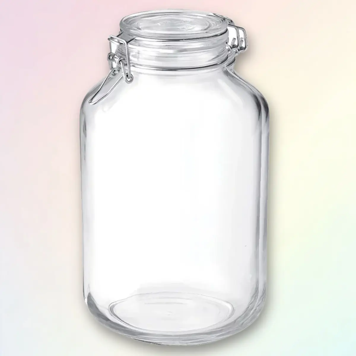 Bormioli Rocco 135.25oz Fido Clamp Jar - Airtight, for Food Storage