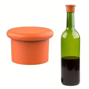 Reusable Silicone Wine Stopper, Airtight Bottle Corks for Wine, Beer & Champagne, Leakproof Fresh Keeper (1/3/6 PCS)