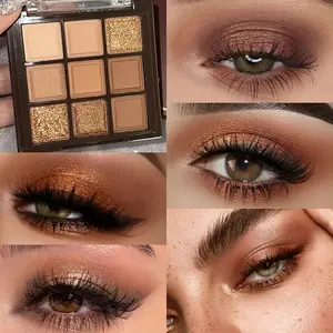 9 Color Eyeshadow Palette, High Pigment, No Smudge, Matte & Shimmer, Natural Makeup, Vibrant Eye Looks, Long Lasting Waterproof, Beginner Friendly, Eye Makeup Products