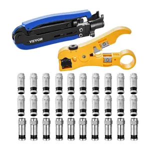 Spring new arrivals Coax Cable Crimper Kit Coaxial Cable Compression Tool Kit with Crimp Tool