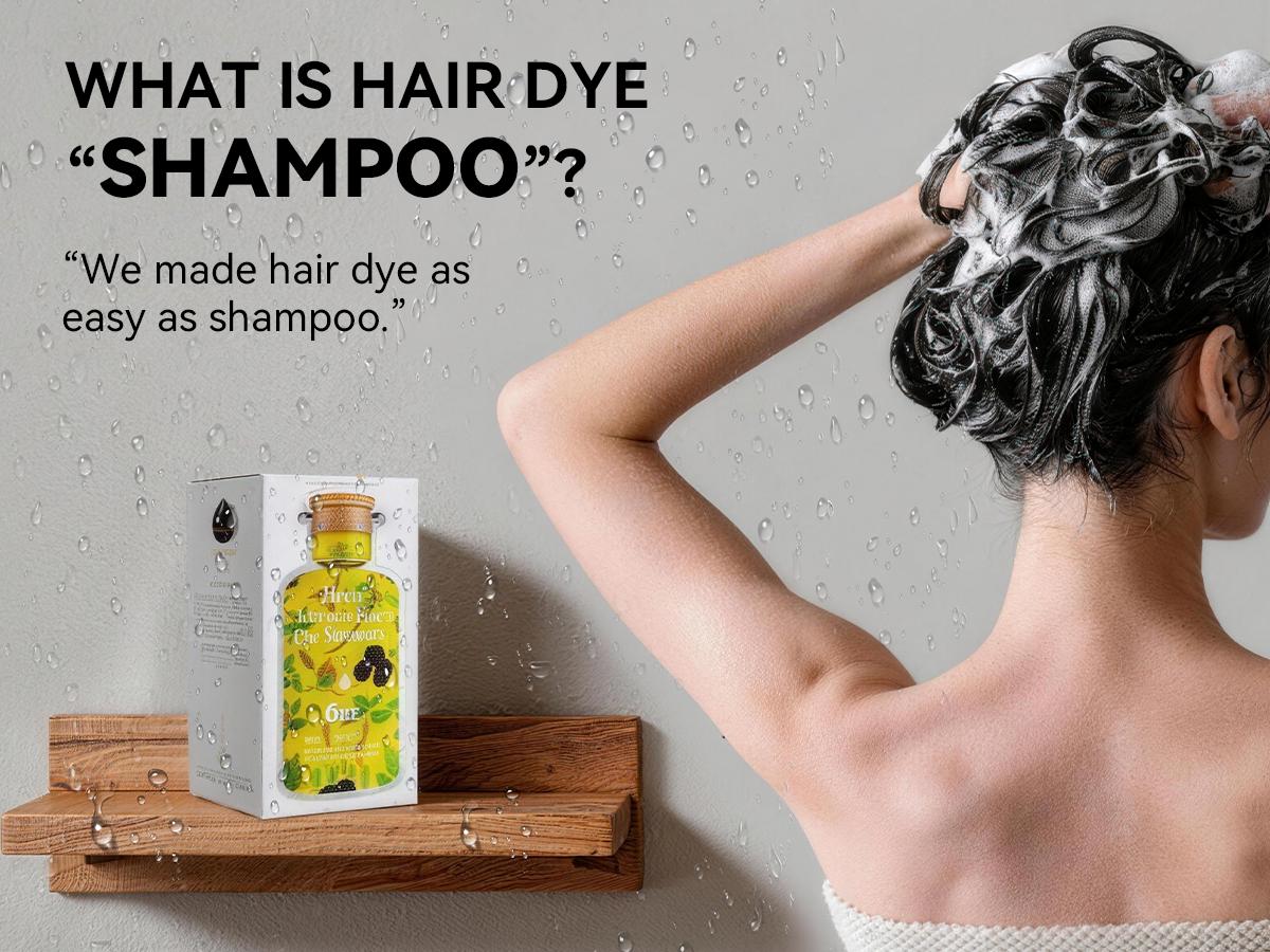 Limer, Multi-color,Bubble Hair Dye Shampoo,6-in-1 Instant Tinte de Cabello,Herbal Ingredients,Gray Coverage,Non-stained Skin,Plant Haircare(10packs)