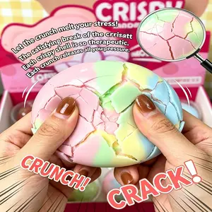 Super Relaxing Crispy Handmade Ball, Clear ASMR Sound, Crunchy Wax Skin Squeeze Toy, Slow Rebound Stress Relief, Perfect Gift for Parties and Holidays