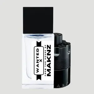 MAKNZ Wanted X Men's Fragrance - warm, spicy, sweet, amber, woody, caramel, aromatic