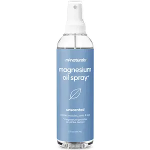 Magnesium Oil Spray for Sore Muscles, Feet, Joints and Leg Cramps, Supports Restful Sleep, Relaxation and Post-Workout Recovery, Suitable for Sensitive Skin, 12 fl oz by M3