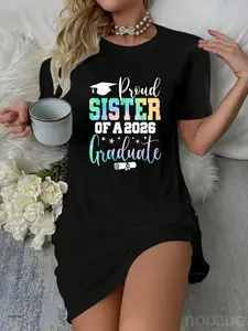 Senior 2026 Proud Sister of A Class of 2026 Graduate Dress