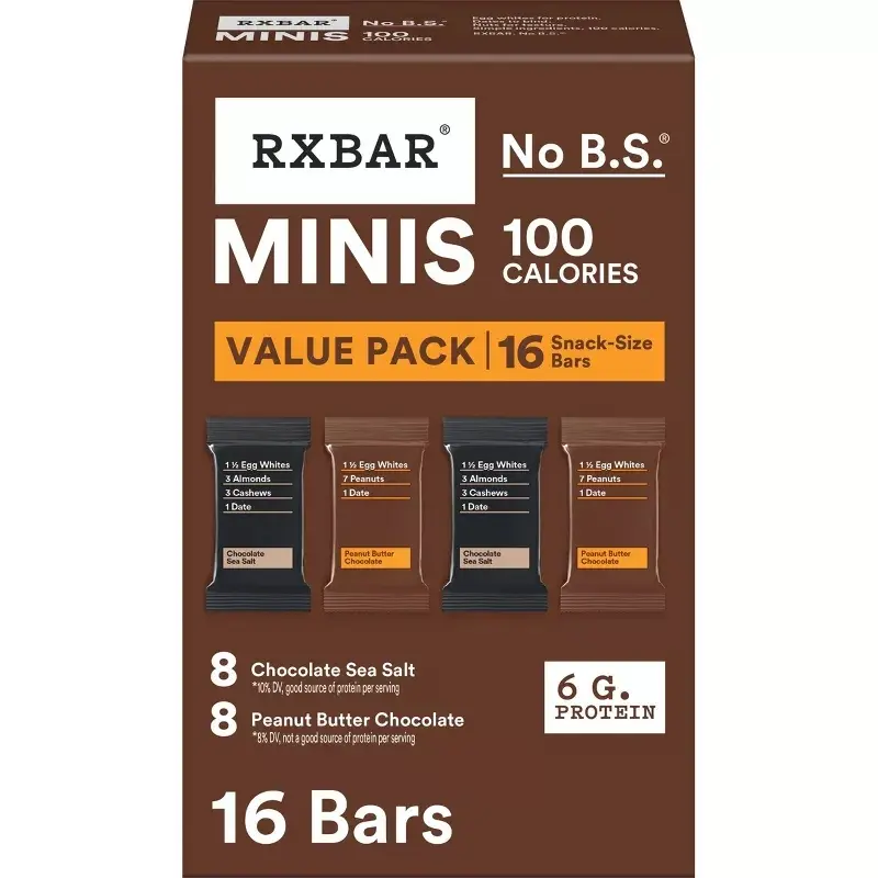 RXBAR Minis Chocolate Sea Salt & Peanut Butter Chocolate Protein - 14.6oz/16ct