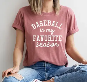 Baseball T-Shirt, Sports Mama T-Shirt, Sport Mom T-Shirt, Baseball Gift, Baseball Lover T-Shirt, Baseball Is My Favorite Season T-Shirt ZW