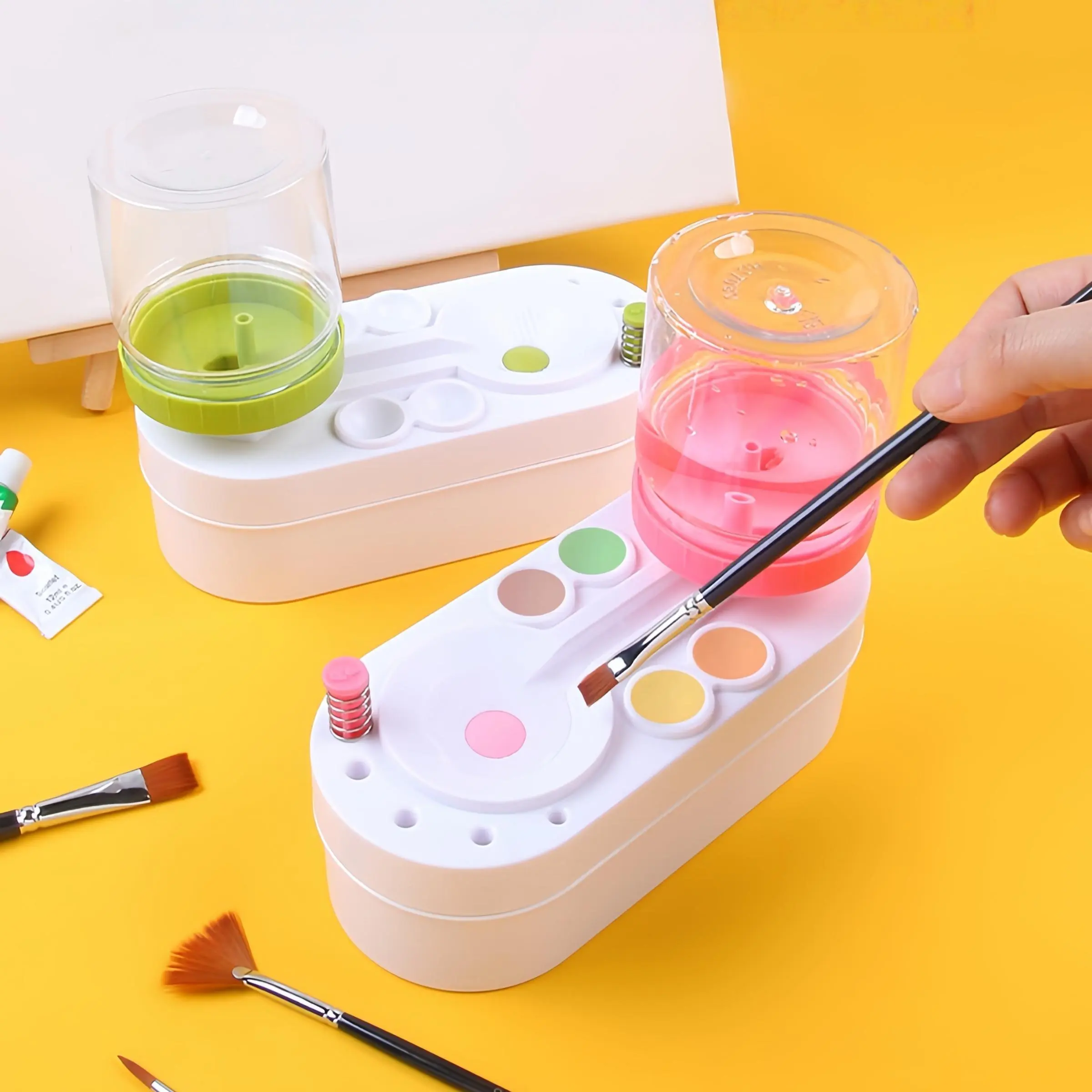 Multi-Functional Brush Cleaning Tool, Water Circulation Cleaner for Chinese Paint Brushes, Ideal Painting Supplies for Artists