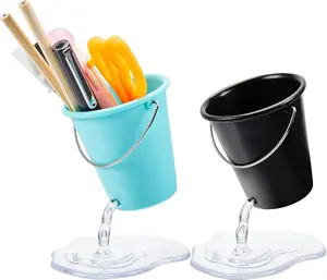 2 Pack Pen Holder for Desk, Creative Floating Bucket Cute Pencil Holder Cup for Desk Organizer Accessories Office Decor  to School  for Teachers