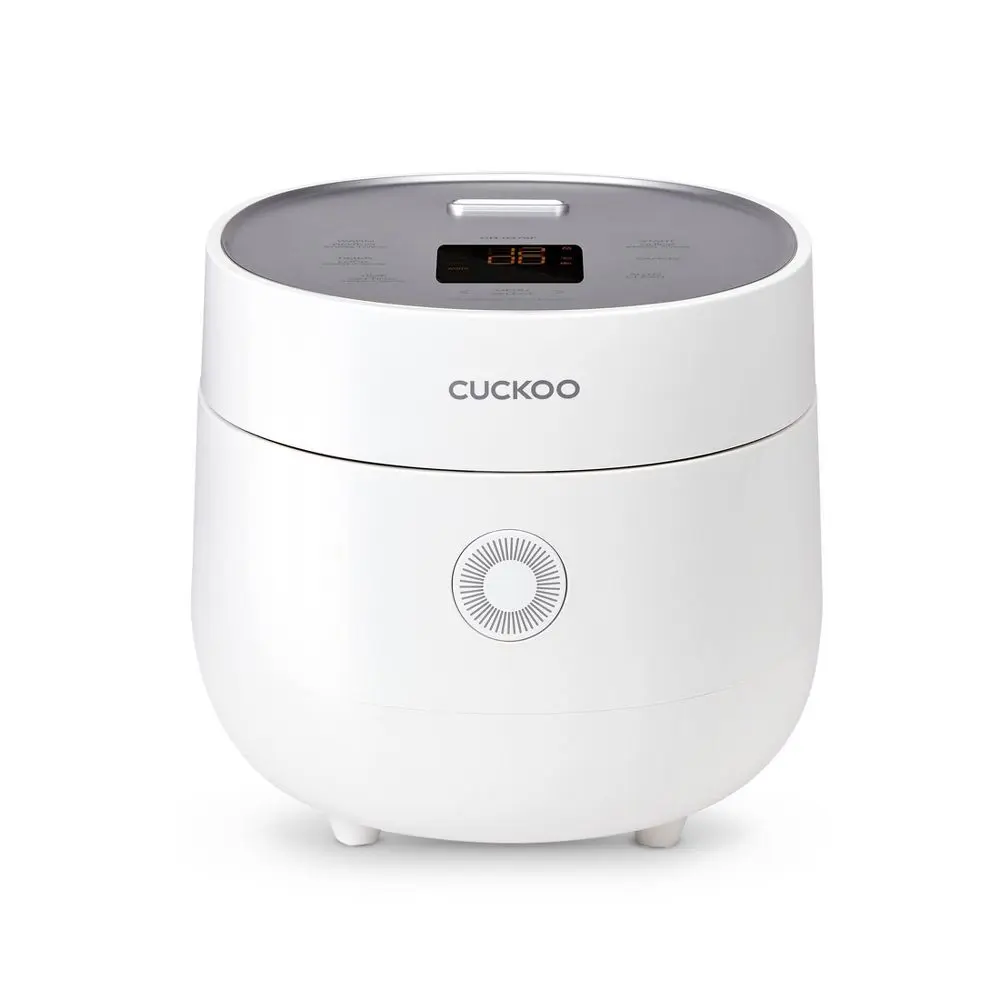 Cuckoo 3-Cup Micom Rice Cooker and Warmer White: 9 Settings Automatic Keep Warm Timer Dishwasher-Safe Parts