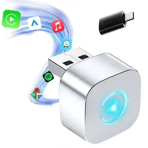 2026 Wireless carplay Adapter,USB Carplay Adapter,for Android/Apple,2-in-1 2.4/5GHz WiFi and Bluetooth 5.0 Auto Adapter,Fast Connection,No Latency,Hands-Free Call