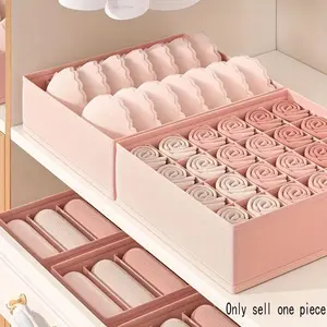 Drawers Fabric Underwear Storage Box, Socks Bras Panties Organizer, Home Closet Layered Compartment, Multi-Compartment Clothing Holder
