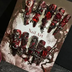 Press-On Nails with Adhesive Tabs for Easy Application and Removal, Reusable and Gentle on Nails, Perfect for Beginners or Short-Term Wear