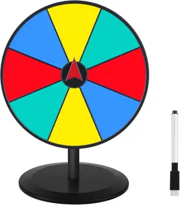 Prize Wheel Spin‑to‑Win Game 8 inch – Dry Erase Tabletop Roulette for Home Parties, Trade Shows & Carnivals – Party, Wedding & Birthday Fun  Interactive Spin Wheel Magic