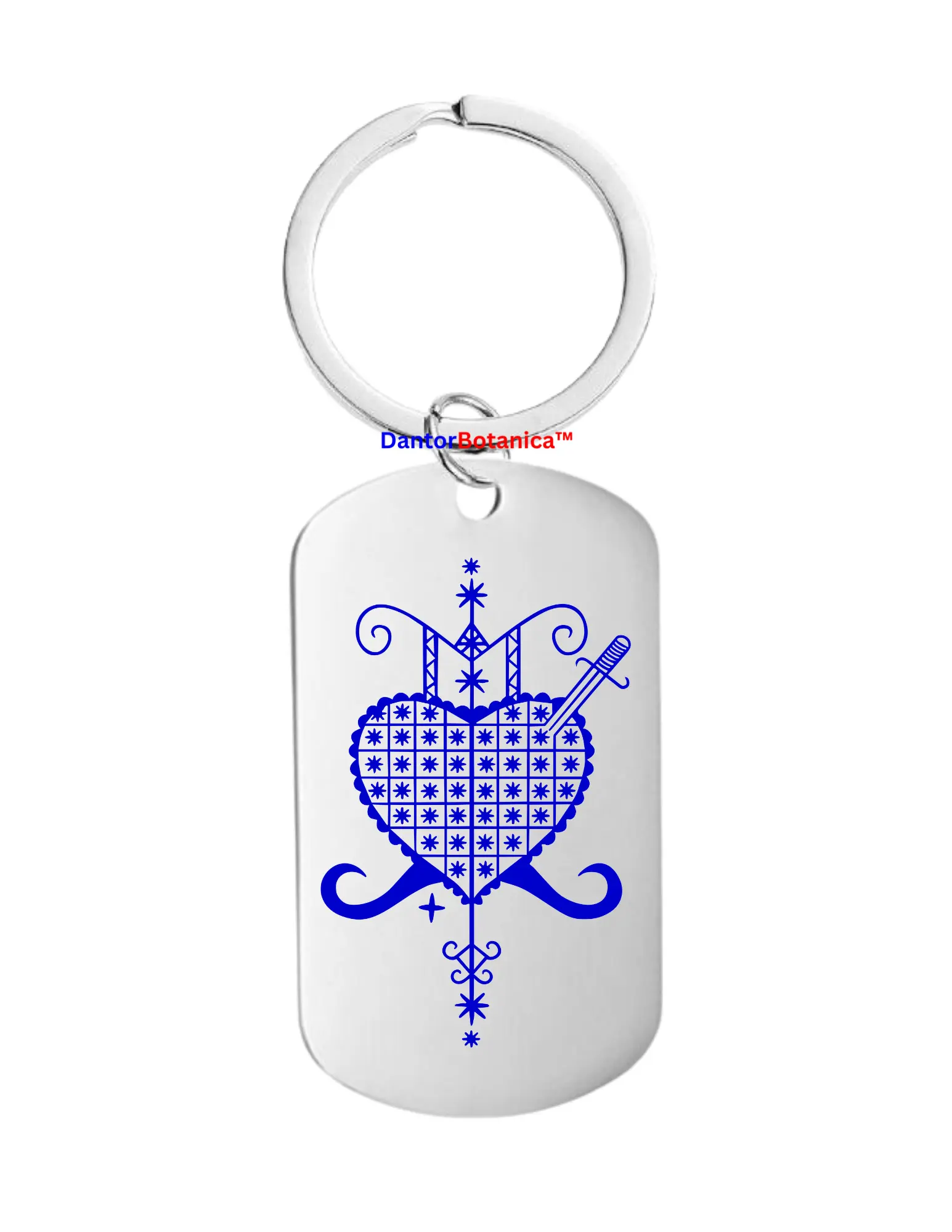 ERZULIE DANTOR KEYCHAIN  Manbo Ougan Spiritual Religious vodou voodoo Haiti Ougan Manbo Erzulie Freda Erzulie Dantor Feray Badagri Legba Damballah