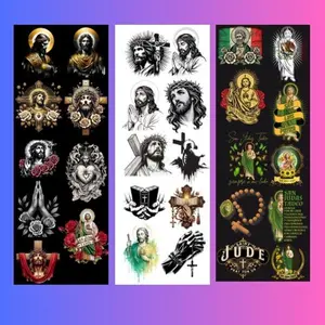 Religious DTF Gag Sheet – Jesus, Saints & Christian Designs | Ready to Press Transfers