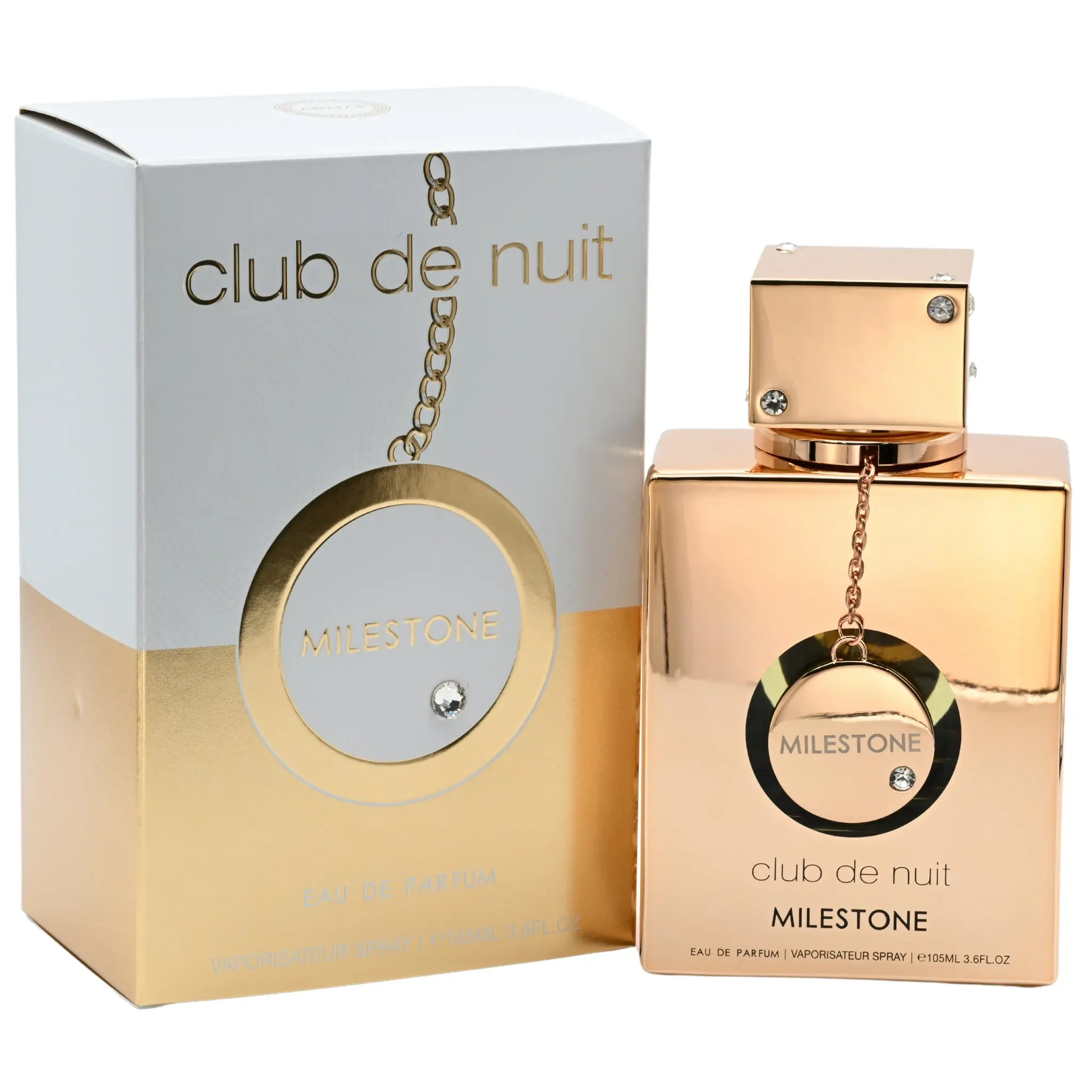 Armaf Club de Nuit Milestone Eau de Parfum, Unisex Fragrance Scent, Refreshing Body Perfume with Fruity, Sea Salt & Musk Notes, 3.6 fl oz