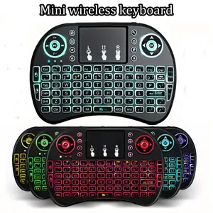 Backlit Wireless Multifunctional Keyboard 2.4GHz Touch Portable with Touchpad Mouse, Compatible with Google Smart TV Android Box Windows Laptop Computer