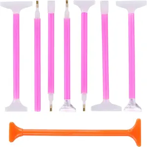 5D Diamond Arts Colorful Painting Tool Set, 8 Counts/set DIY Crafts Making Tool, DIY Supplies for Home Decor