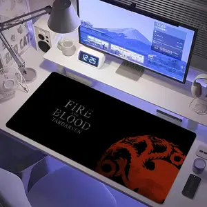 G- Game of Thrones Mouse Pad Mousepad Large Gaming LockEdge Thickened Computer Keyboard Table Desk Mat Desk Accessories