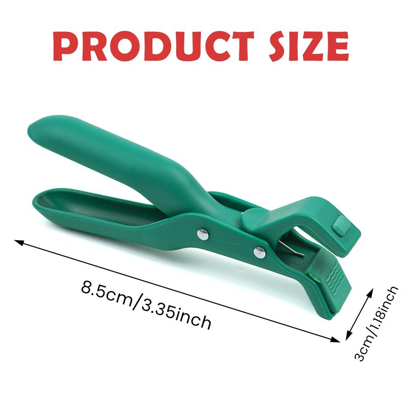 2 Counts Hot Plate Gripper, One Red One Green, Anti-Slip Grip, Easy One-Handed Operation
