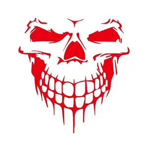 Skull Vinyl Decal for Windows and More, 3.9x3.9” - Multiple Colors Available Stickers Decorative truck sticker