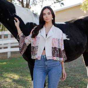 Marlowe Patchwork Embroidered Shrug