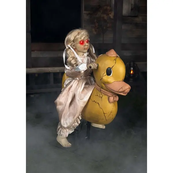 2.8FT Rocking Duck Doll Animatronic Decoration