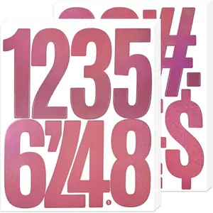 264 Large Number Stickers, 12 Sheets 5 Inch Self-Adhesive Vinyl Number Sticker  for Mailboxes, Doors, , Windows, Suitable for Indoor and Outdoor -
