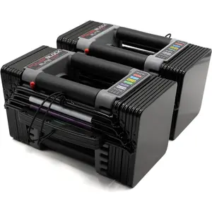 Elite EXP Adjustable Dumbbells, Sold in Pairs, Stage 1, 5-50 lb. Dumbbells, Durable Steel Build, Innovative Workout Equipment, All-in-One Dumbbells, Expandable with Expansion Kits