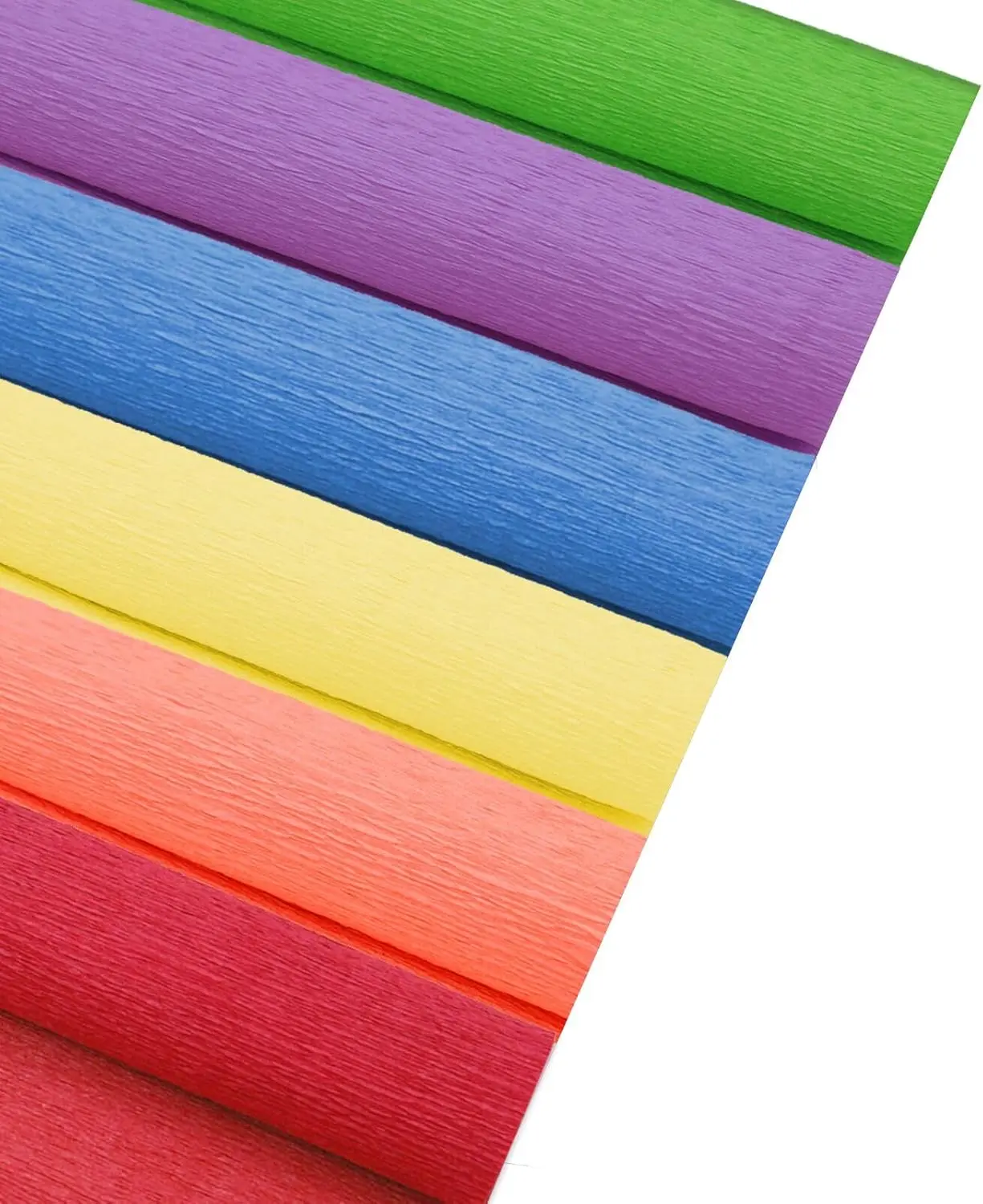 Colorful Crepe Paper Flower DIY 6 Colors, 9.8 x 98 Inch Wide Crepe Paper for DIY  Wrapping Paper Crafts Paper Flower Birthday Parties Weddings Festival Decoration