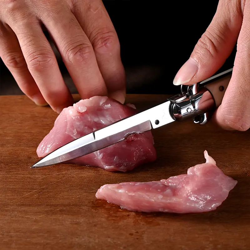 Vintage multi-functional camping knife, sharp blade, suitable for home and outdoor use, highly cost-effective.
