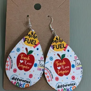 Teacher Fuel Earrings - Stylish Accessory for Educators