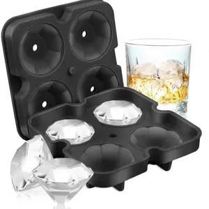 3D Silicone Diamond ICE Cube Tray Maker Whiskey Cocktails