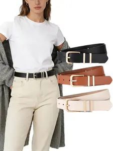 3pcs Women's Alloy Buckle Belt Set, Double-ring Belt, Casual Waist Belt, Simple Versatile Design for Dresses & Jeans, Perfect Accessory for Stylish