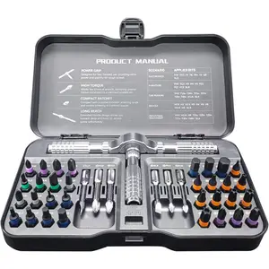 42 in 1 Ratchet  Set,  Rustproof   Sets with  Storage Case, Ratcheting  Set for Furniture Assembly and Disassembly, Glasses,  Phone Repair