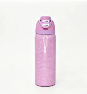 Owala 32oz Personalized G Monogram Stainless Steel Insulated Flask - Leak-Proof Travel Tumbler for Coffee & Water, Keeps Drinks Cold 24H, Kitchenware Drinkware Vacuum Container, Flasks Drinkware Insulation Stylish