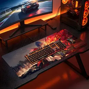 T-Tokyo Ghoul Mouse Pad Large Gaming Mousepad LockEdge Thickened Extended Desk Mat Anime Mousepad