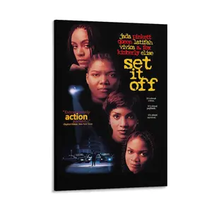 1996 Movie Set It Off Art Funny Poster. Decorative for Walls. Movie Memorabilia. Poster Canvas Wall Art For Bedroom Decor Bar Office Room Decor Gift