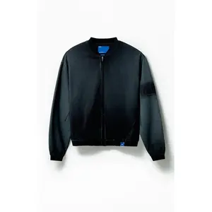 A.R.C. Men's Black Vintage Wash Heavyweight Fleece Bomber JacketÂ