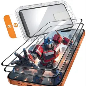 TRANSFORMERS Shockproof Shatterproof Phone Screen Protector, Ultra HD Clear Anti-Scratch Tempered Glass with Electroplated Oleophobic Layer, Auto Alignment Full Coverage Bubble-Free Accessories