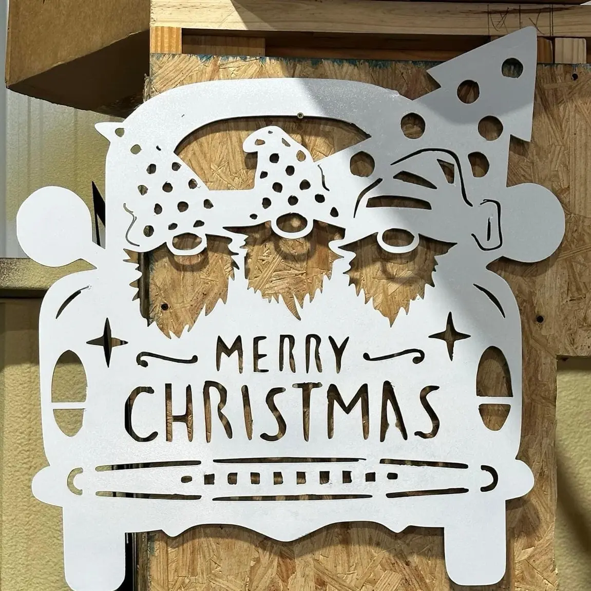 Christmas elves sign