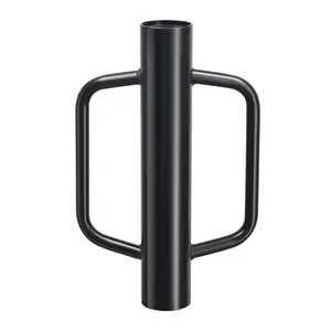 7 lbs T Post Driver with Handles Heavy Duty Fence Post Driver Post Pounder for T-Posts,U Channel,Metal Post and Sign Post Pole Driver Tool,Black 17 Inch