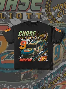 Men's Chase Elliott #9 Nascar Graphic Tee, Vintage Car T-shirt, Loose Car T-shirt, Unisex Race T-shirt, Race Gift, Vintage Car T-shirt, Menswear