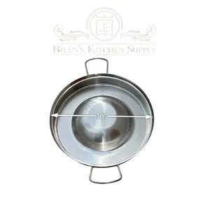 Disco suadero Chico (16”) Comal chorisero Acero inoxidable