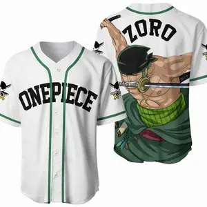 3D Print  Roronoa Zoro Baseball Jersey