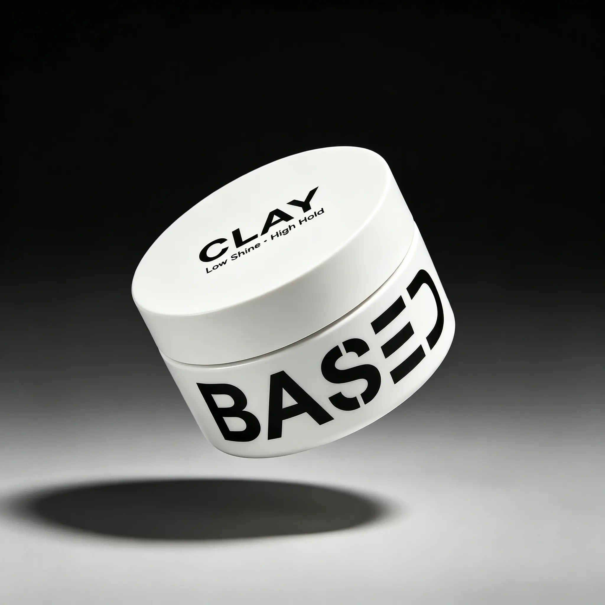 BASED Men's Matte Hair Clay (3oz Jar) - Long-Lasting Strong Hold, Nourishing Non-Toxic Blend with Shea Butter, Beeswax, Mineral Clays for Natural Textured Hairstyles